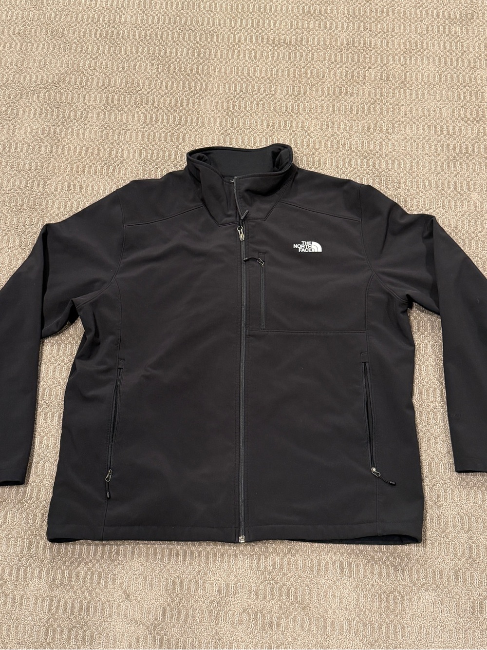 The North Face Black Men's Softshell Jacket with Zip Pockets